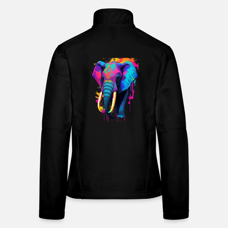 Éléphant Veste en tissu softshell Femme
