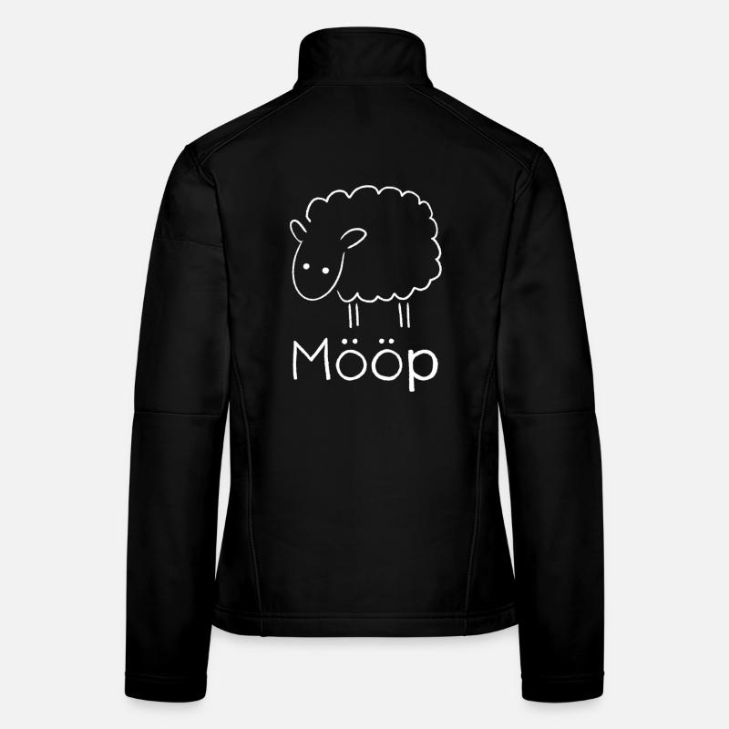 Mööp - Frauen Softshelljacke - Schwarz