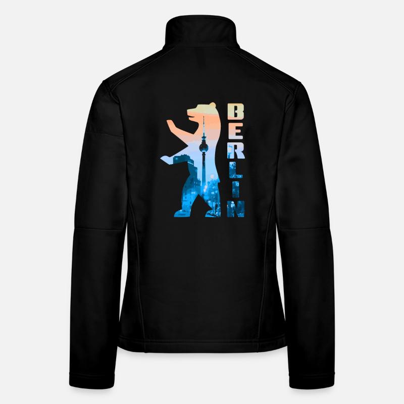 Berlin Bear Silhouette Women's Softshell Jacket