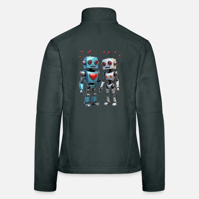 Roboter Pärchen Frauen Softshelljacke