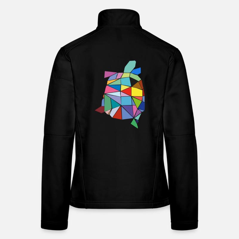 Schildkröte bunt Frauen Softshelljacke