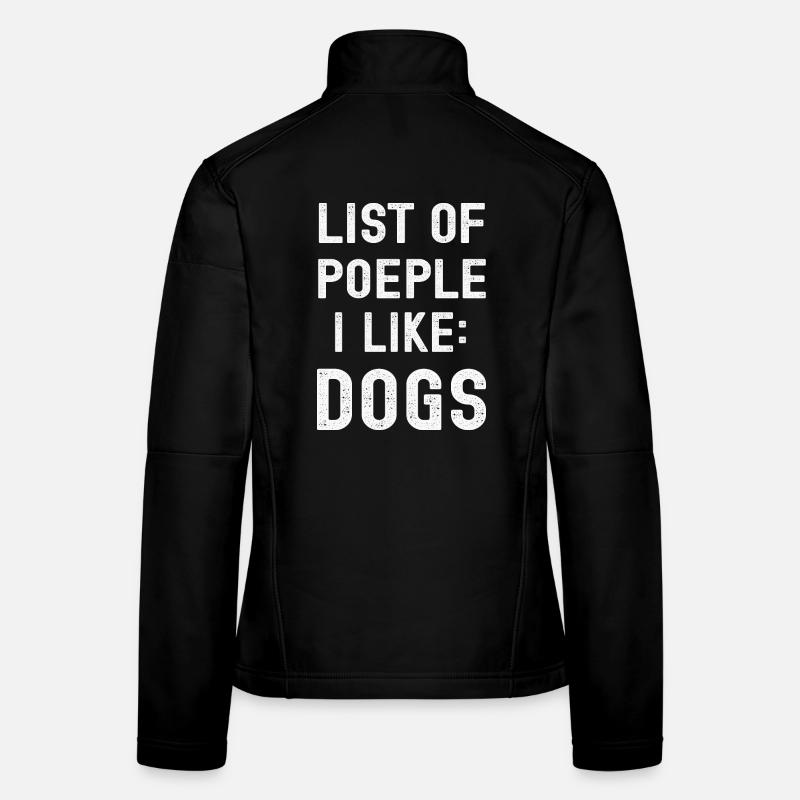 Hund Hunde - Frauen Softshelljacke - Schwarz