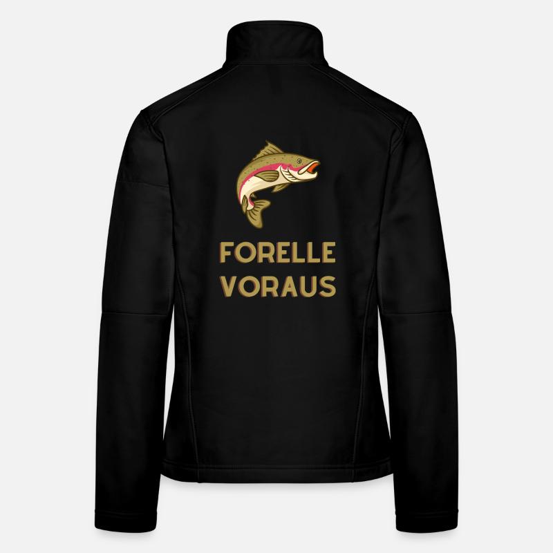 Forelle Voraus: Der Fang der Natur Frauen Softshelljacke