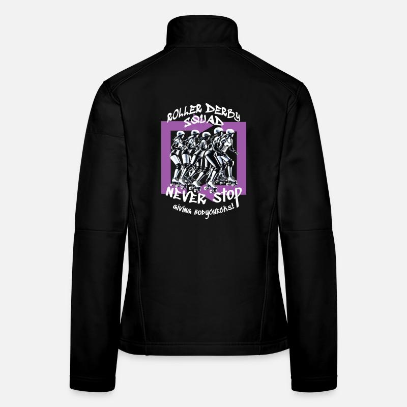Équipe de roller derby Veste en tissu softshell Femme