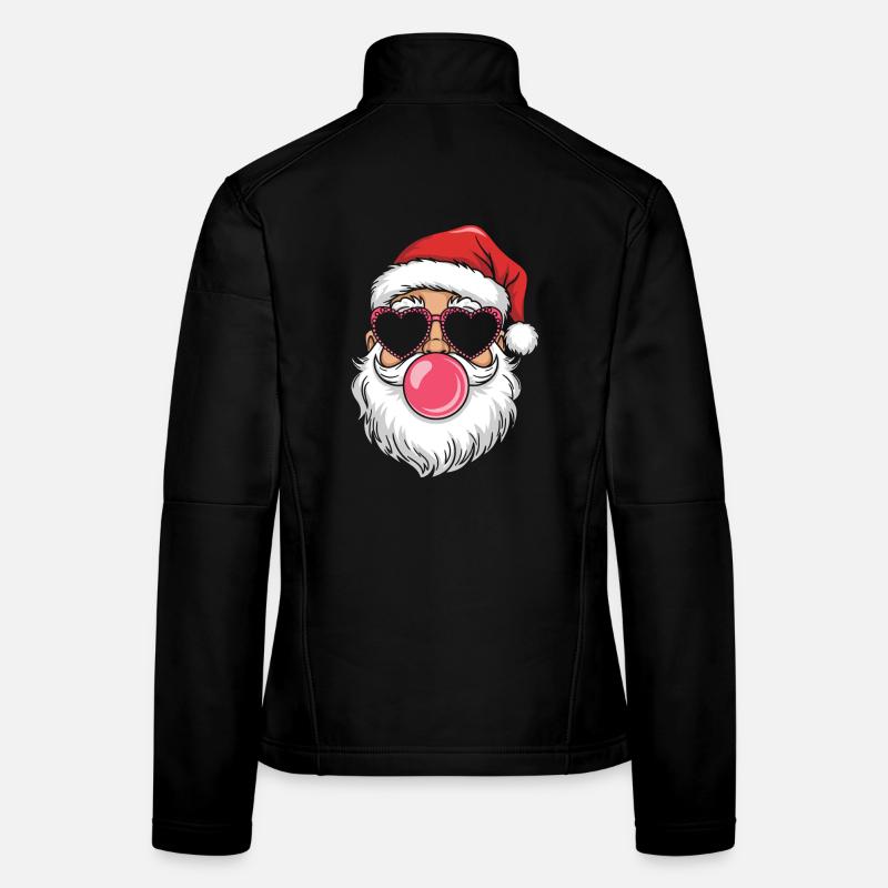 Cool Père Noël Tendance Drôle Veste en tissu softshell Femme