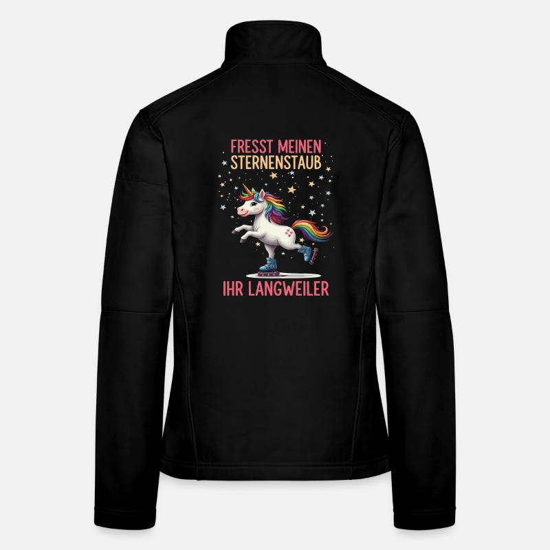 Rollschuh Einhorn Frauen Softshelljacke