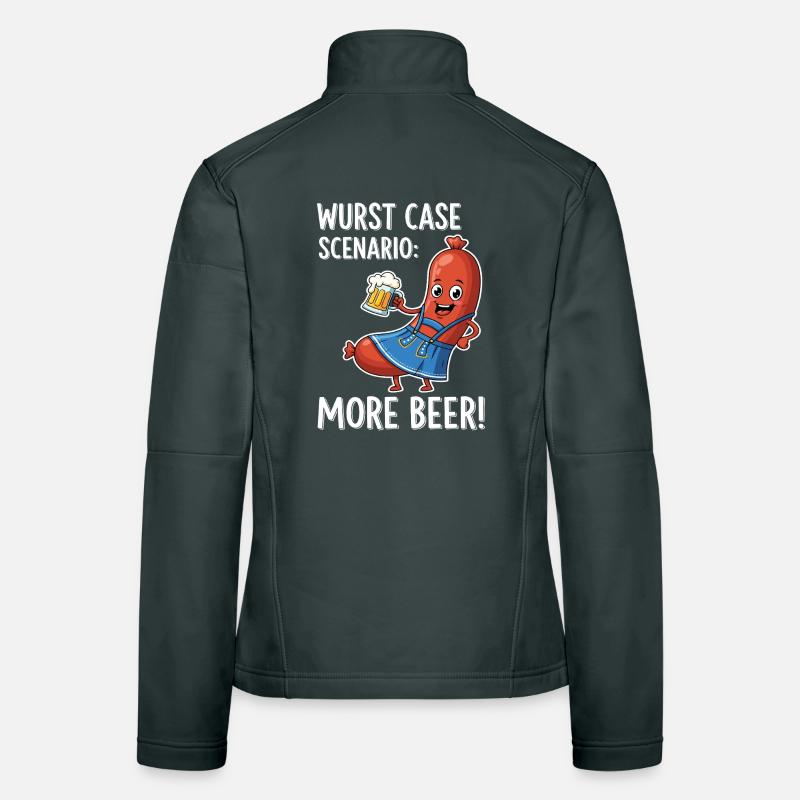Wurst Case Scenario: More Beer ! Frauen Softshelljacke