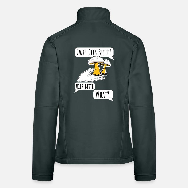 Commander de la bière n’est pas facile ! Pilsner ou champignon ? Veste en tissu softshell Femme