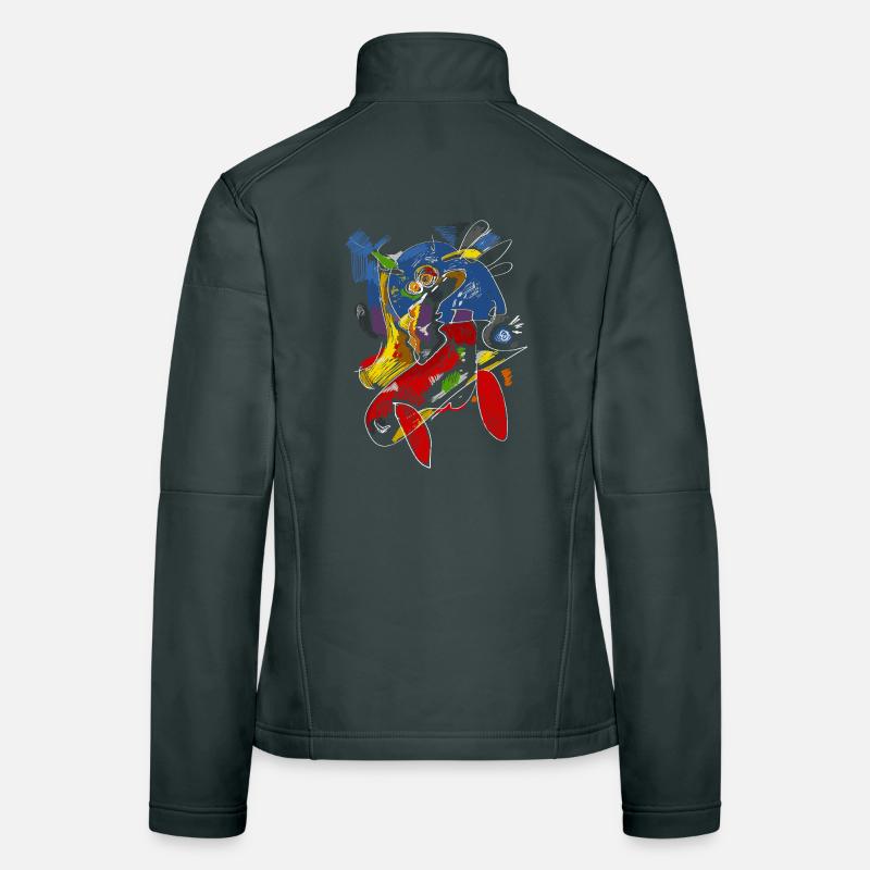 Abstract Pop Art Women's Softshell Jacket