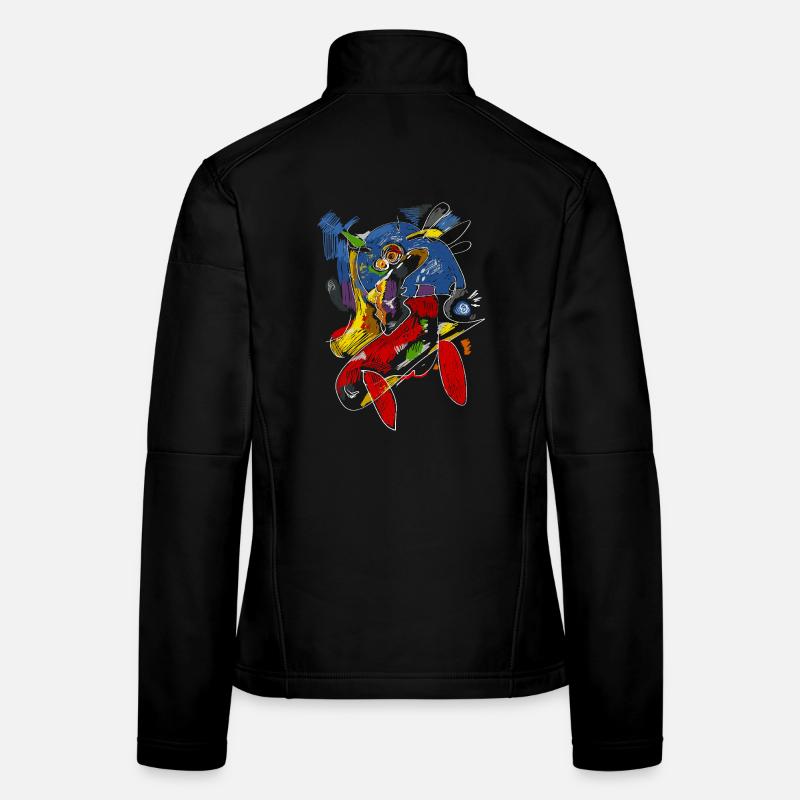 Abstract Pop Art Women's Softshell Jacket