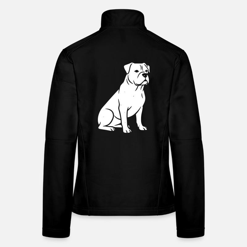 Dog dogs vector art design Women's Softshell Jacket