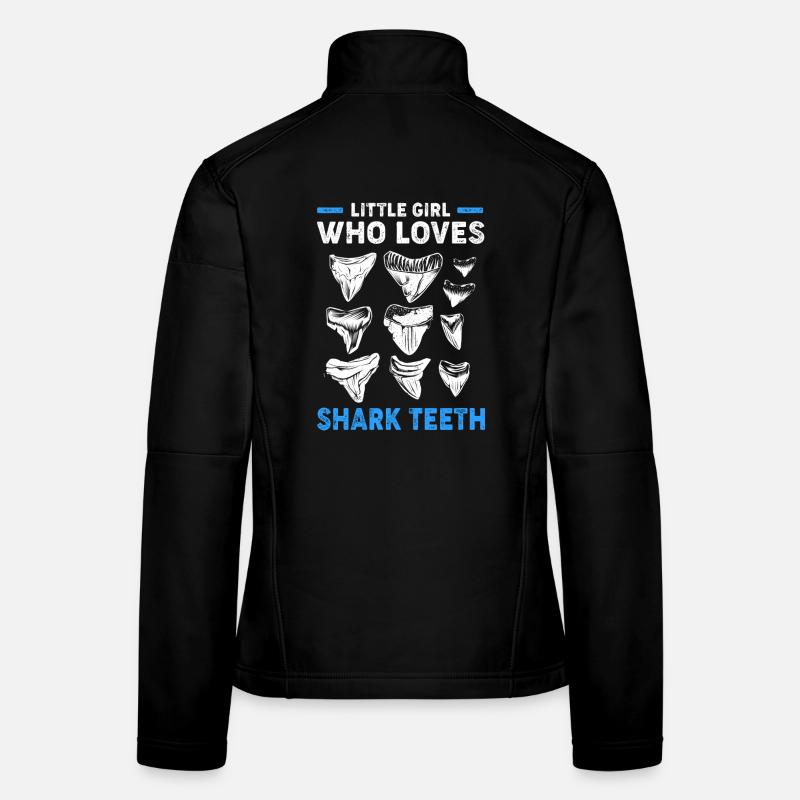 Dents de requin Dents de requin Dents de requin Veste en tissu softshell Femme