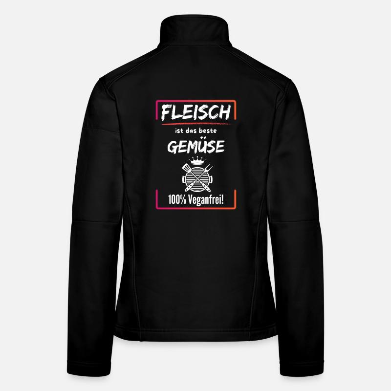 Fleisch ist das beste Gemüse-100% Veganfrei Frauen Softshelljacke