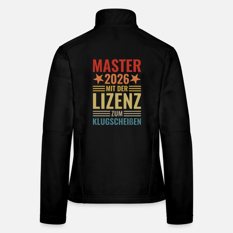 Master 2026 avec la licence de Smartass Veste en tissu softshell Femme