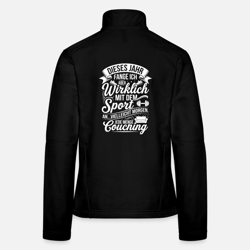 Cette année, vraiment avec le sport Veste en tissu softshell Femme