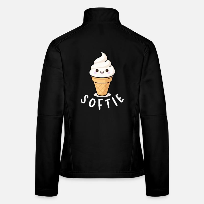Softie Soft Sweet Love Love Statement Minimal Statement Veste en tissu softshell Femme