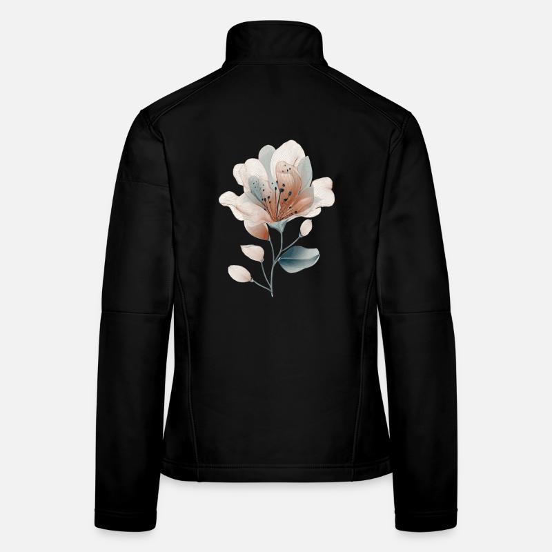 zarte Blume Frauen Softshelljacke