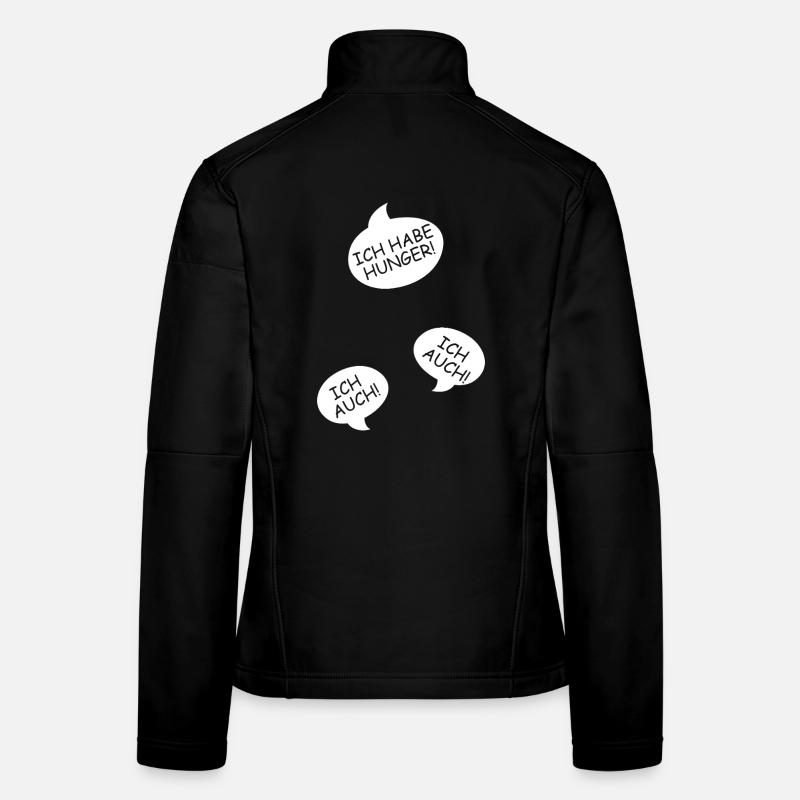 Annonce de la grossesse Maman des triplés Maman Veste en tissu softshell Femme