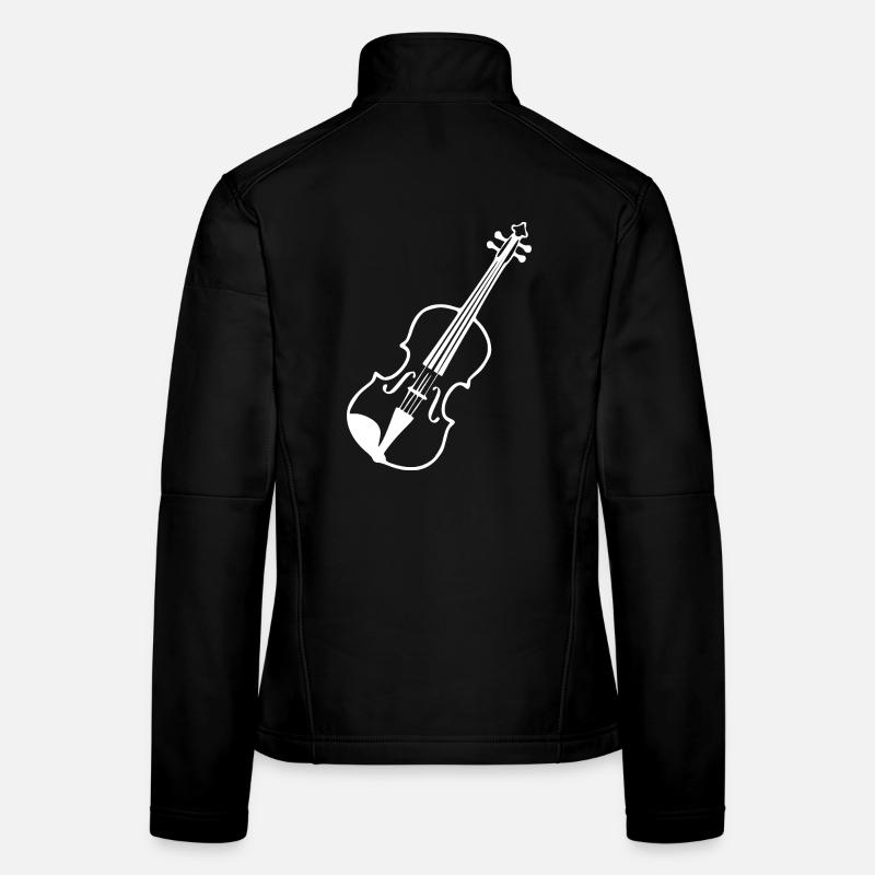 Violon Musique de violon Veste en tissu softshell Femme