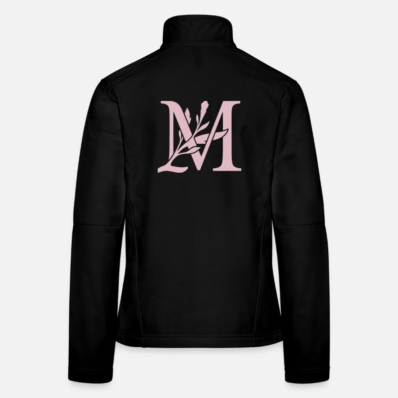 LM Floral Monogramm Frauen Softshelljacke