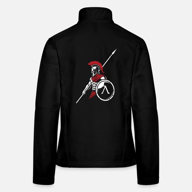 Spartan Royal Guard Spartan Shield Maskottchen Frauen Softshelljacke