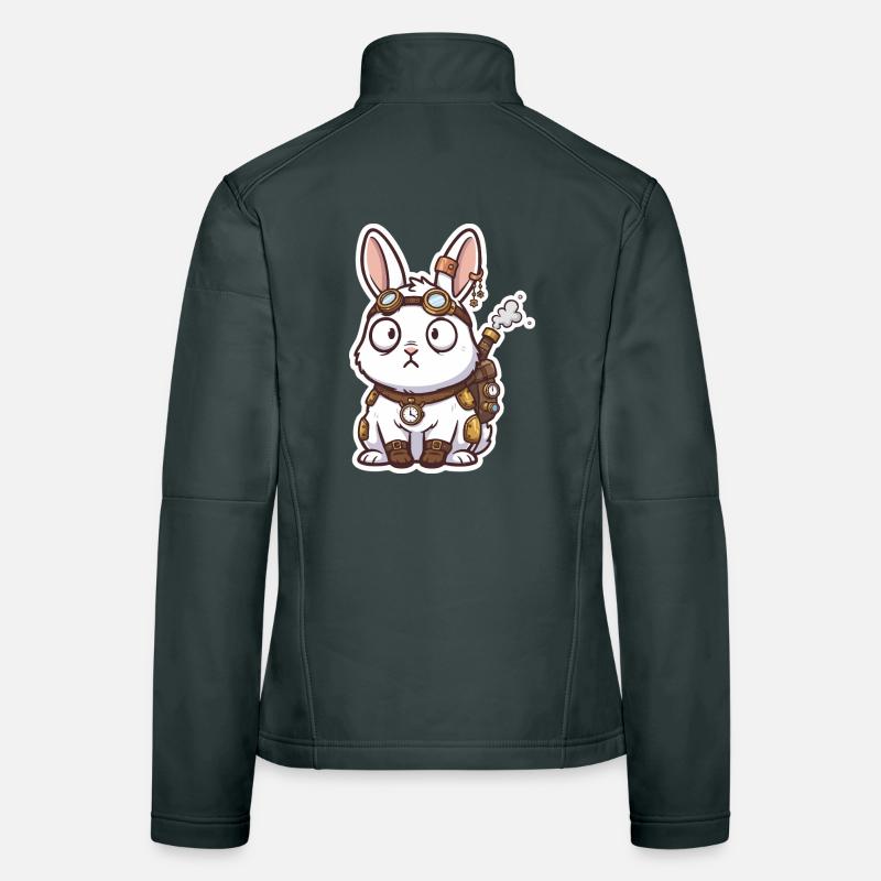 Steampunk Bunny Messenger Backpack Steam Women's Softshell Jacket