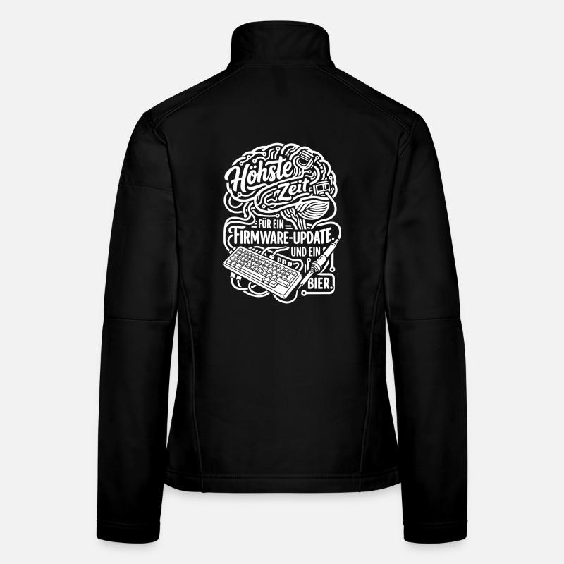 Hörste Zeit Firmware Update Nerd Humor Frauen Softshelljacke