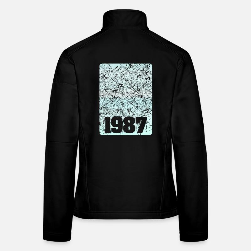 Zahl 1987 Frauen Softshelljacke