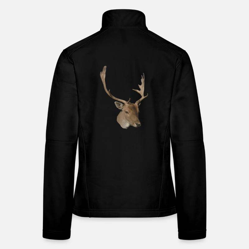 Hirschkopf Frauen Softshelljacke