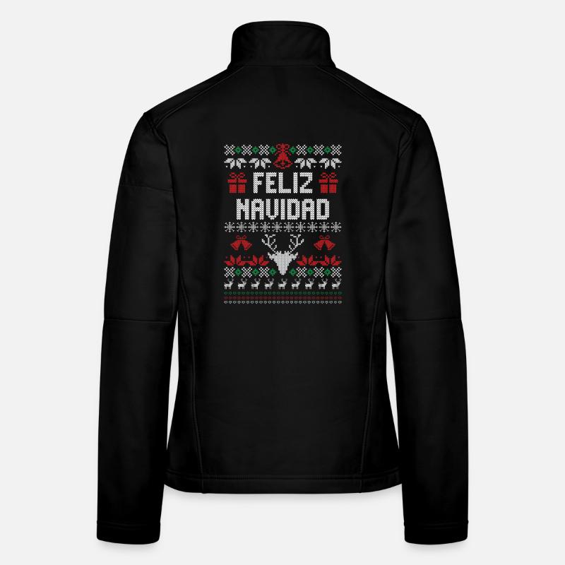 Feliz Navidad - Frauen Softshelljacke - Schwarz