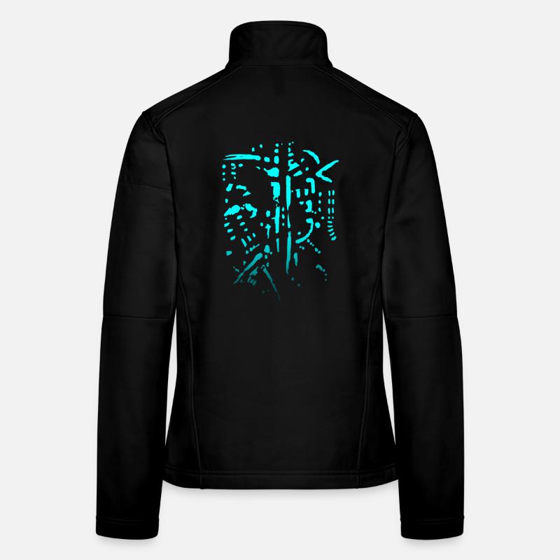 Biking Horror - Skelett Abstrakt Frauen Softshelljacke