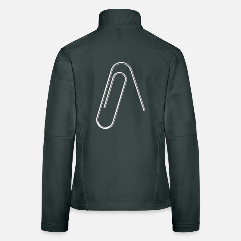 Büroklammer reset Helpdesk PC Techniker Nerd Geek Frauen Softshelljacke