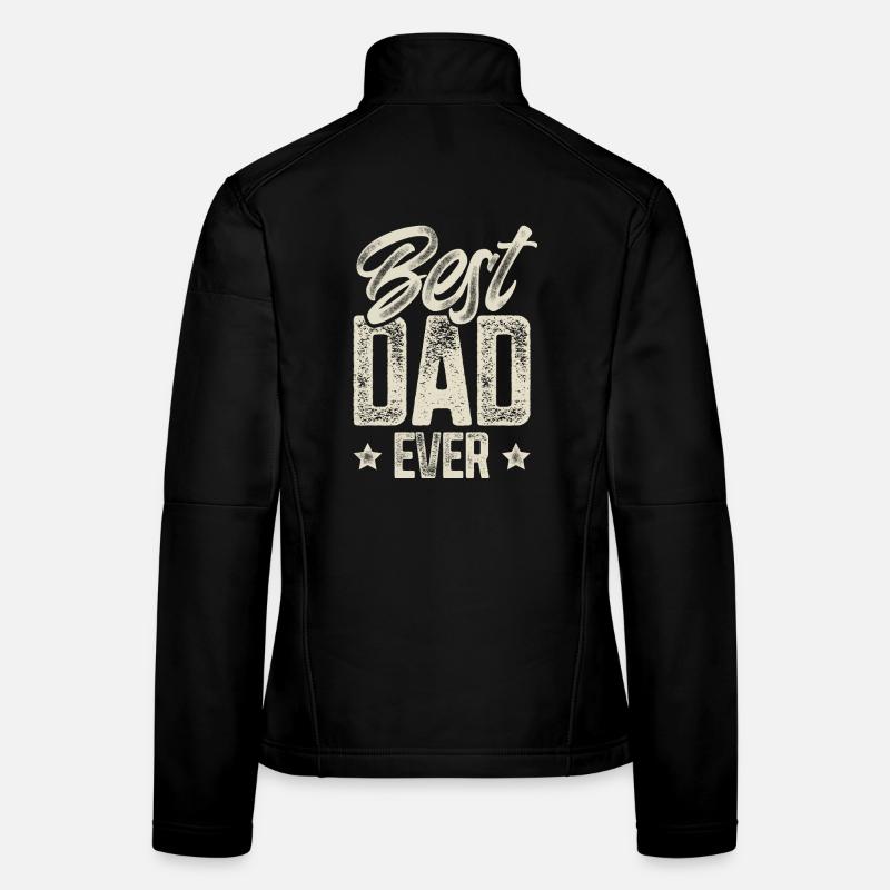 Papa Vater Vatertag Bester Papa - Frauen Softshelljacke - Schwarz