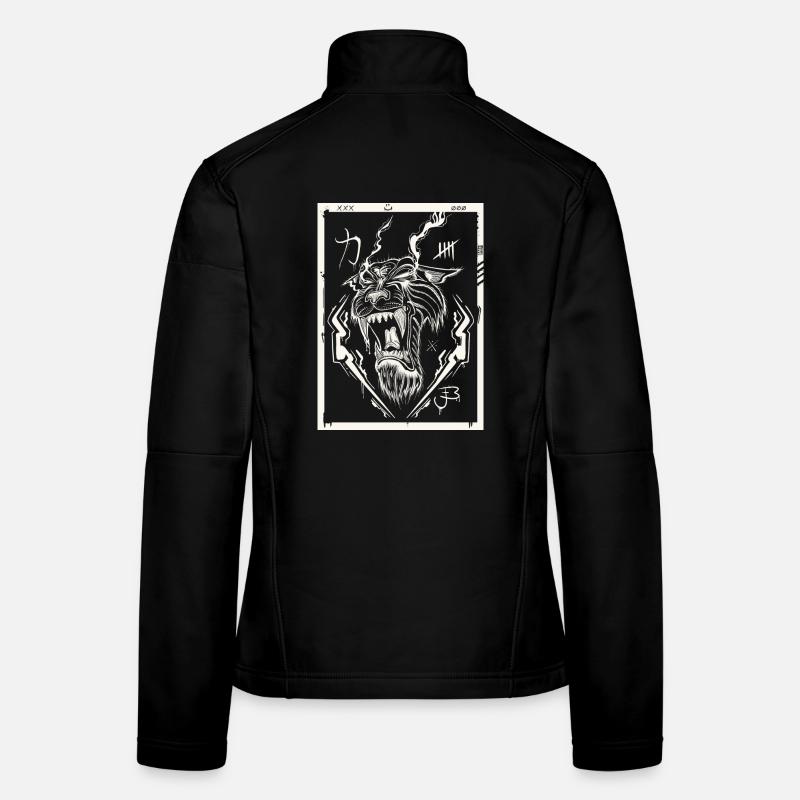 Tiger white Frauen Softshelljacke