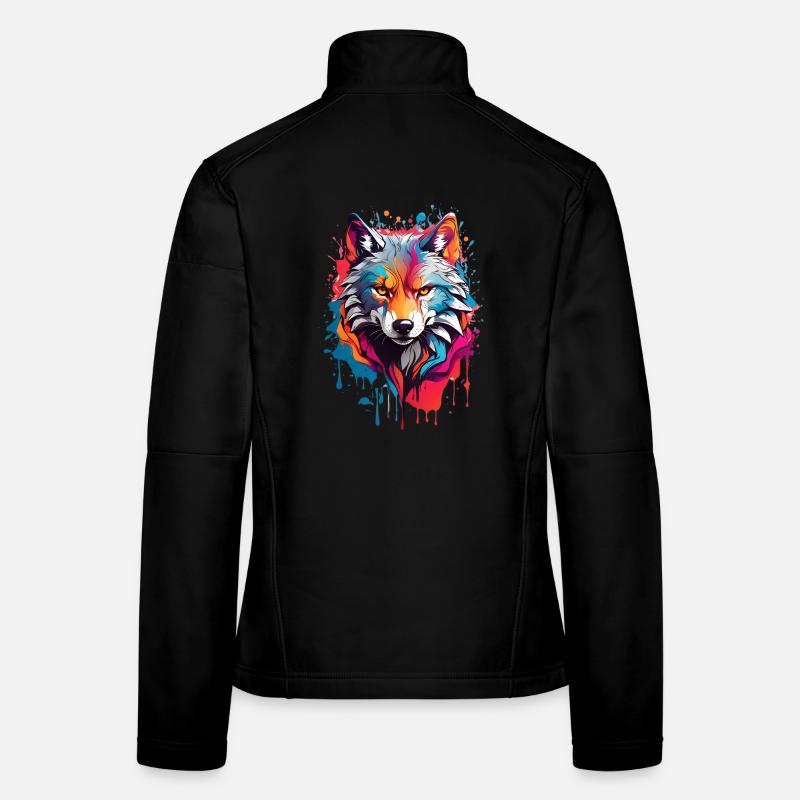 Coole Wolf Frauen Softshelljacke
