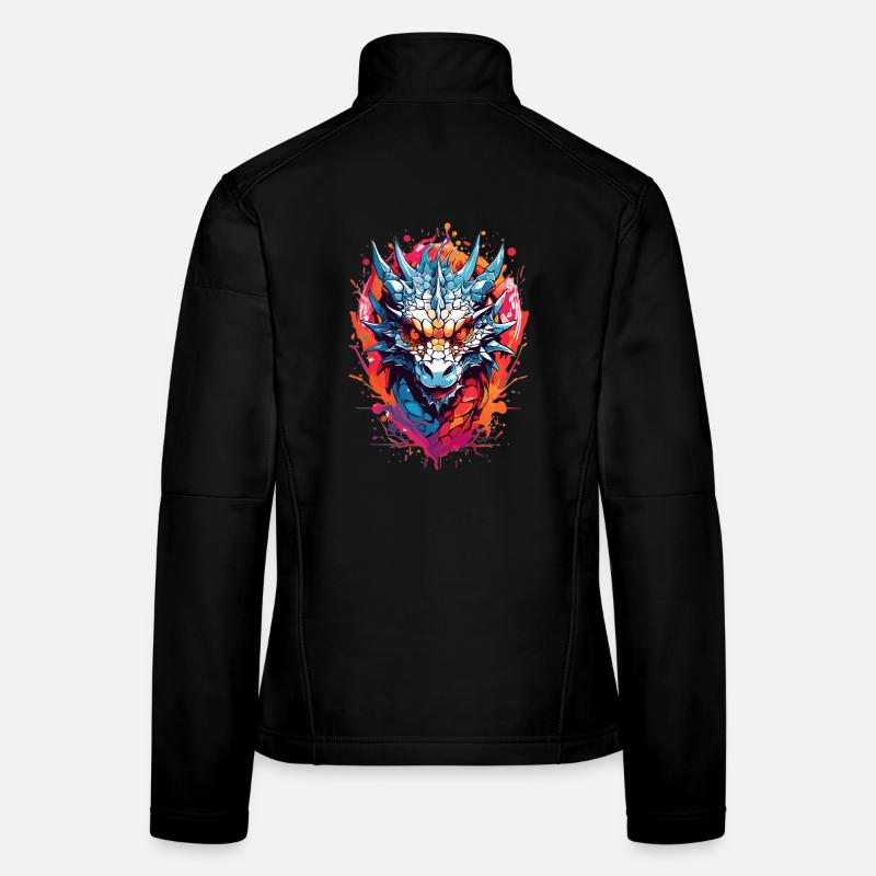 Coole Drache Frauen Softshelljacke