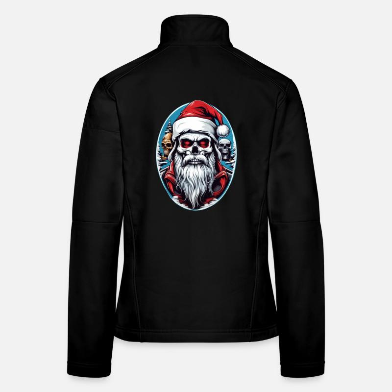 Crâne du Père Noël Veste en tissu softshell Femme