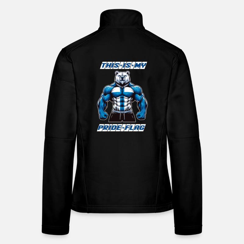 That is my pride flag Finland bear Women's Softshell Jacket