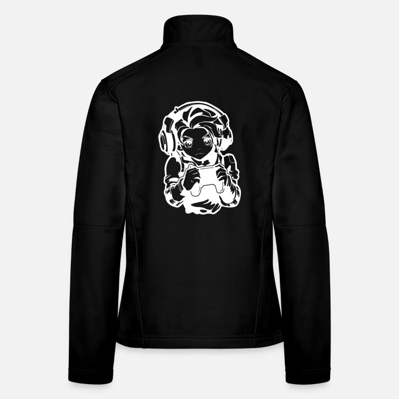 Dessin de Gamer Boy Veste en tissu softshell Femme