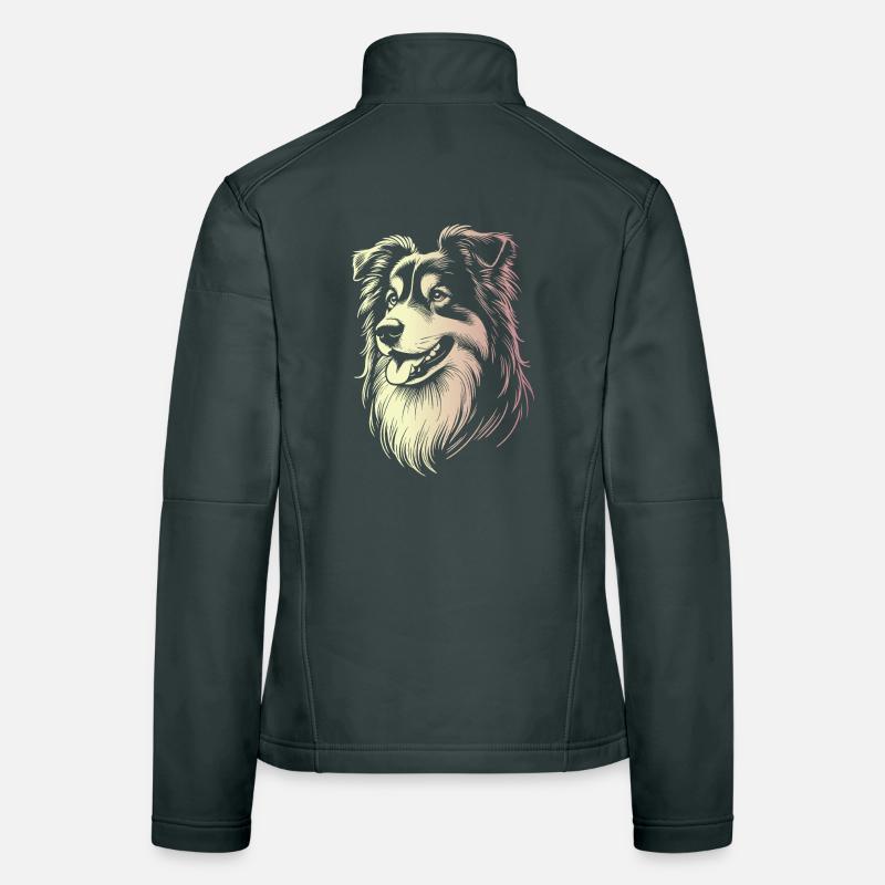 Australian Shepherd Eigenschaften 2 Farbverlauf Frauen Softshelljacke