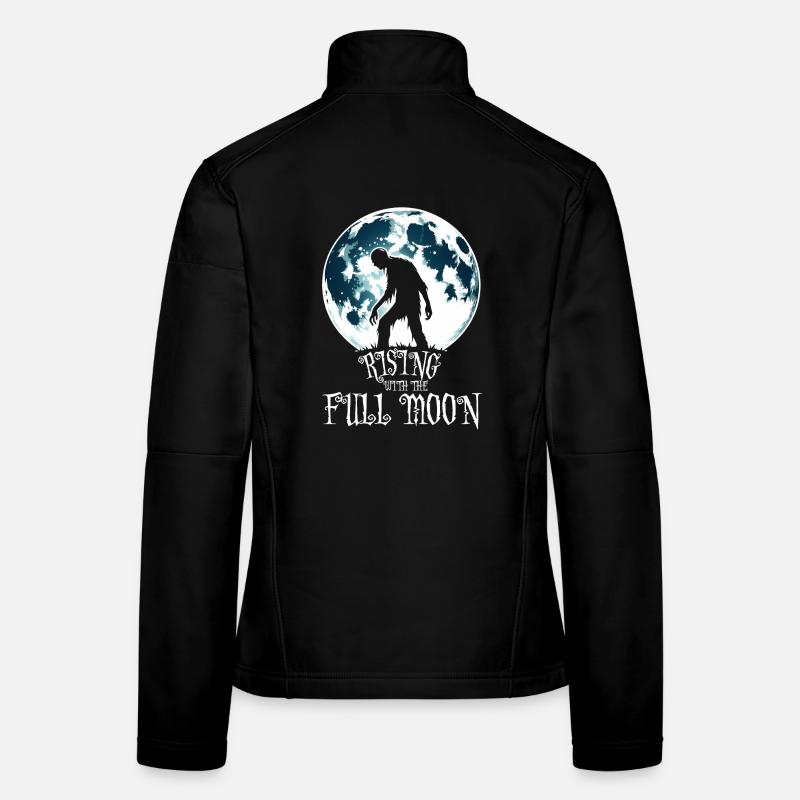 ZOMBIE SE LEVANT AVEC LA PLEINE LUNE Veste en tissu softshell Femme