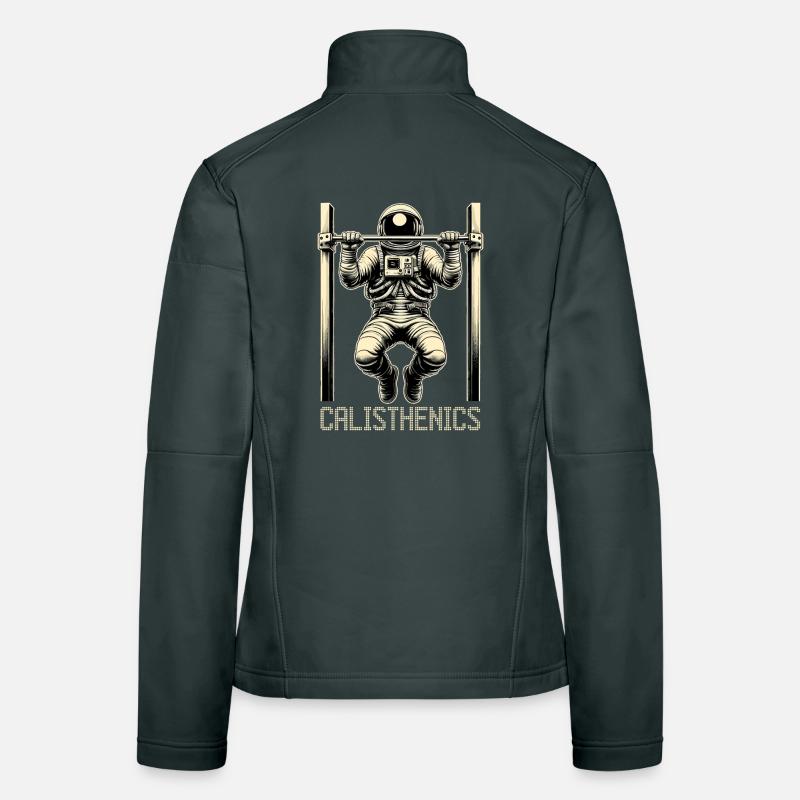 Calisthenics Astronaut Pull-ups Gift Women's Softshell Jacket
