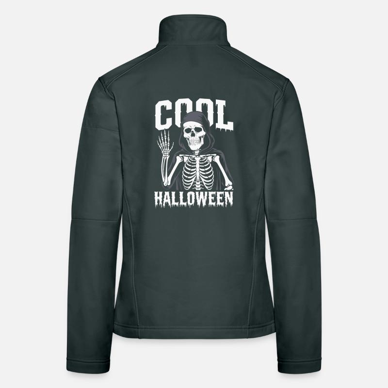 Cool Halloween Skeleton Women's Softshell Jacket