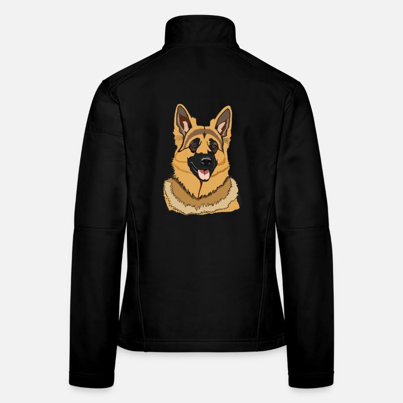 Dog German Shepherd Women's Softshell Jacket