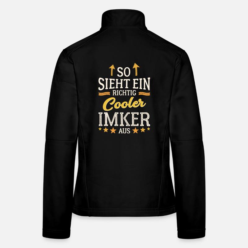 So sieht ein richtig cooler Imker aus Honig Bienen Frauen Softshelljacke