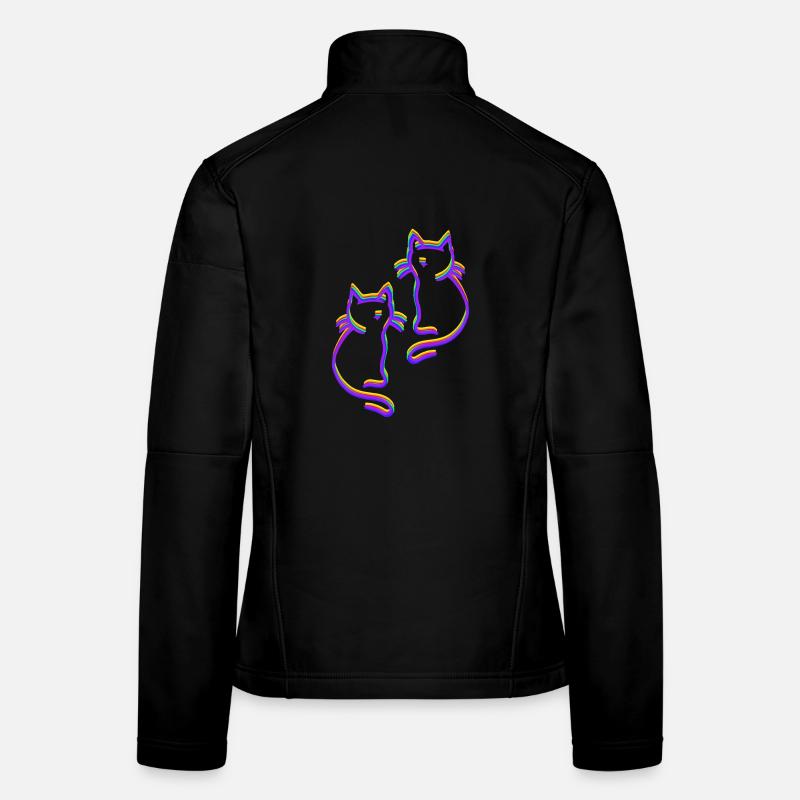 Rainbow Cats LGBT Women's Softshell Jacket