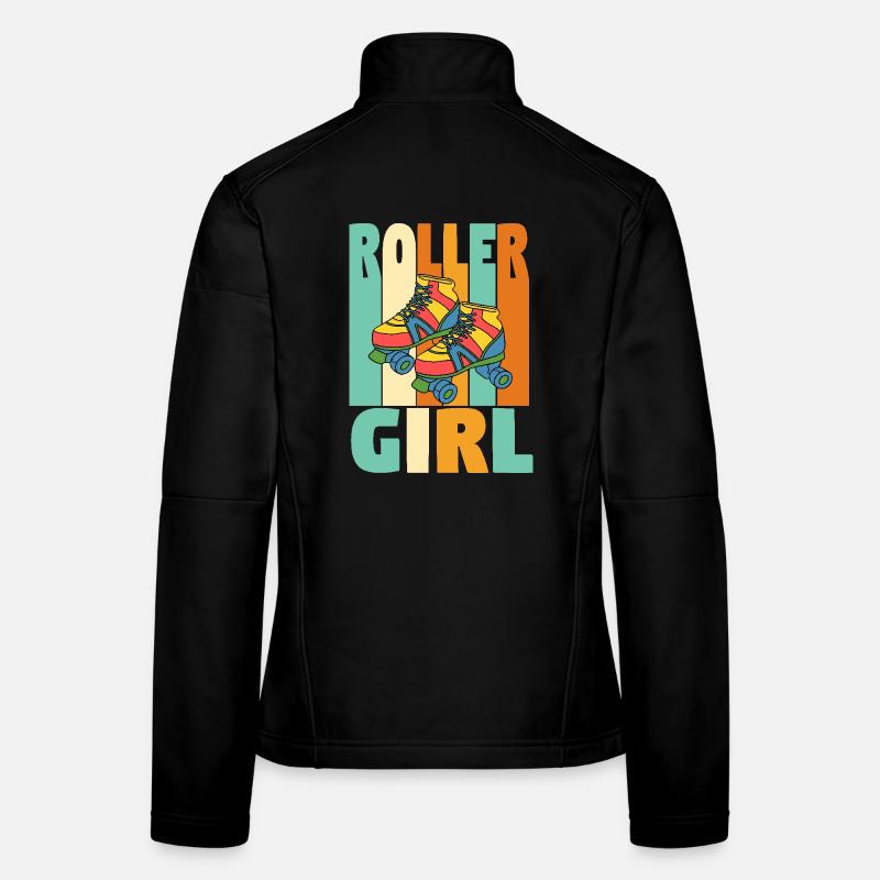 Fille à roulettes rétro Veste en tissu softshell Femme