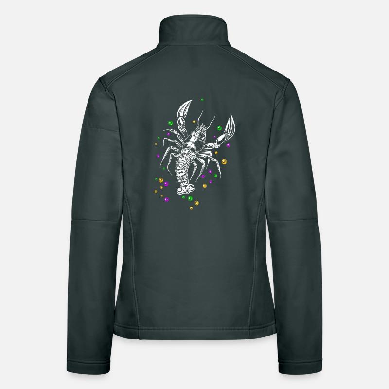 Mardi Gras HummerLanguste mit Beads Frauen Softshelljacke