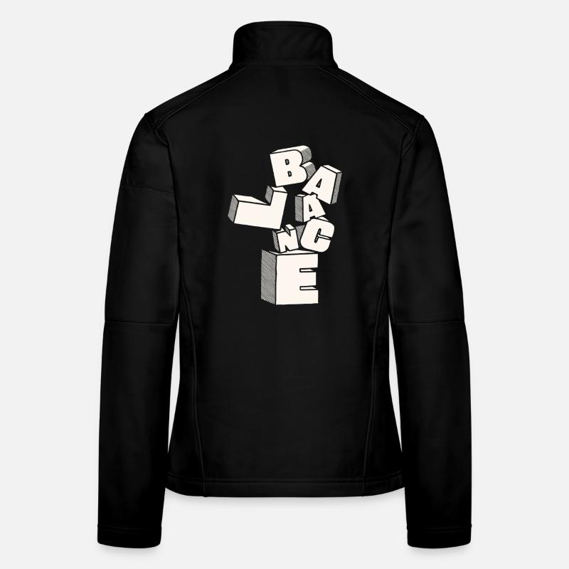 Saldo in 3D-Blockbuchstaben Frauen Softshelljacke