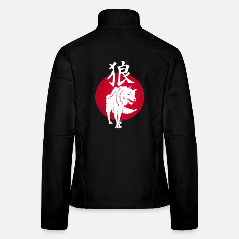 Die rote Sonne und der weiße Wolf Frauen Softshelljacke